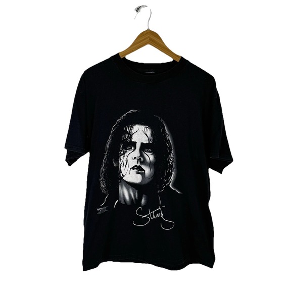 Other - Vintage Men's WCW Sting 90's Black Short Sleeve T-shirt Graphic Size XL
